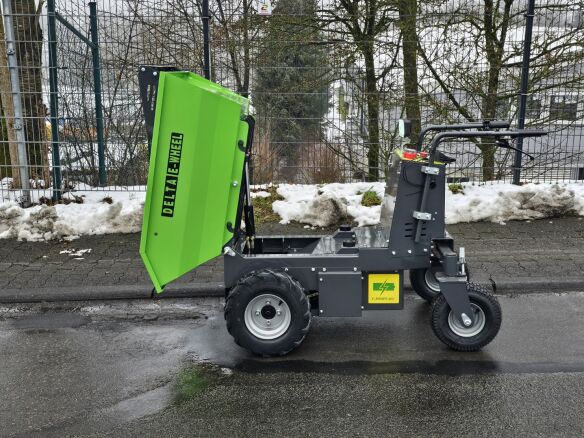 Delta-Competent Elektro Minidumper 4x2 mit hydr. Kippung 500 kg