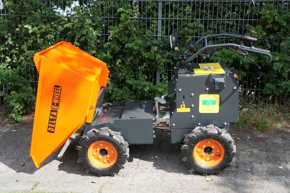 Delta-Competent 4x4 Allrad elektronischer Minidumper Schubkarre Knickgelenkt 300kg