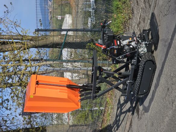 Delta-Competent Hochentlader Raupendumper Kettendumper hydr. Kippbar 500kg