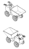 Delta-Competent 4x4 Allrad elektronischer Minidumper Schubkarre Knickgelenkt 300kg